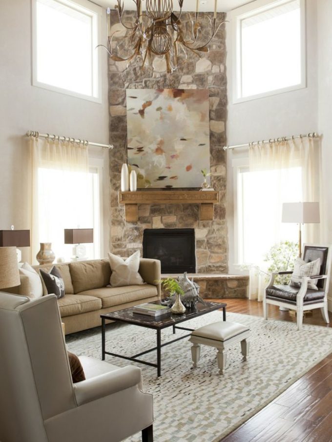 Arranging Furniture With A Corner Fireplace - Brooklyn ...