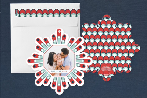custom shape Family Christmas Cards
