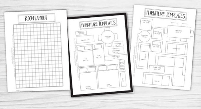 printable living room furniture for graph paper