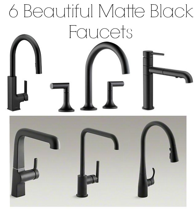 matte black faucets