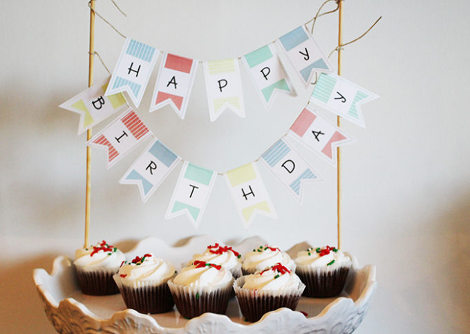 Happy birthday deals banner for cake