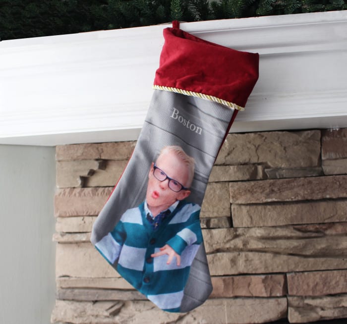 Stocking2 - Christmas Mantle - Photo Stockings