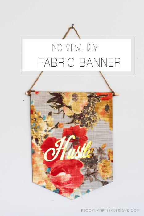 No Sew DIY Fabric Banner