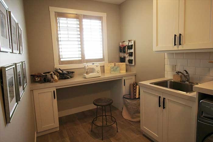 Luxury Lake House Laundry and Sewing Room
