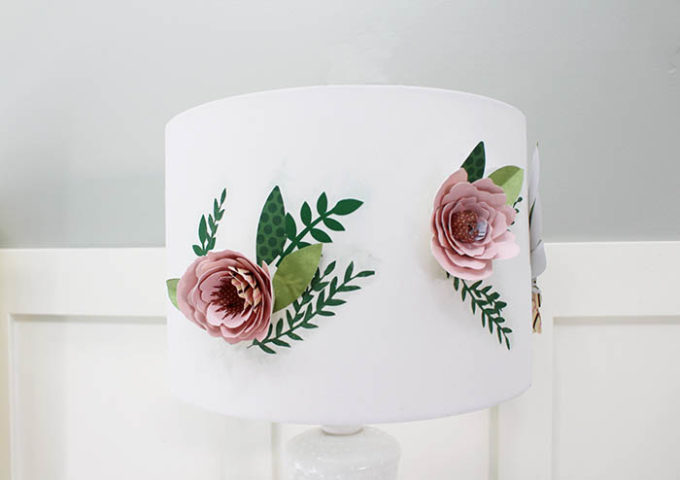 Paper Lampshade - Flower Lamp Shade - Handmade Paper, Tree Free Paper