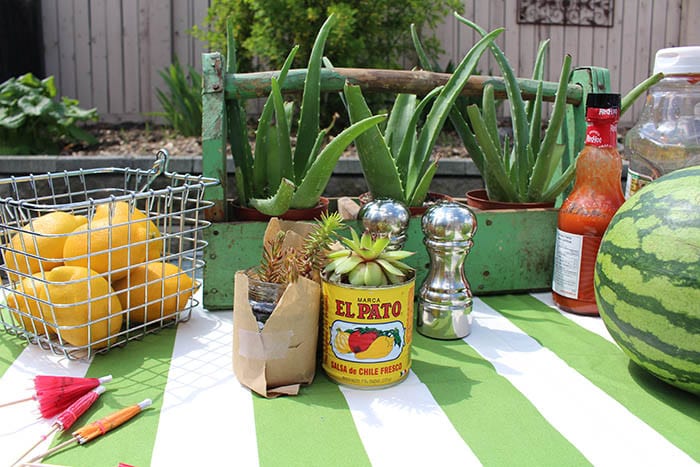 Outdoor Dining Table Decorations