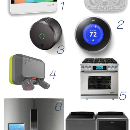 collection of smart home technology items