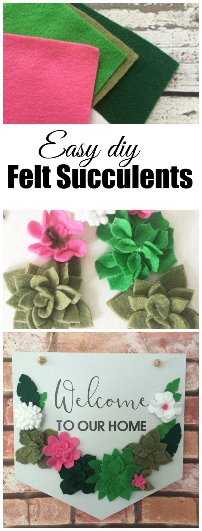 felt succulents