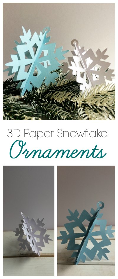 How to Make 3D Paper Snowflake Ornaments