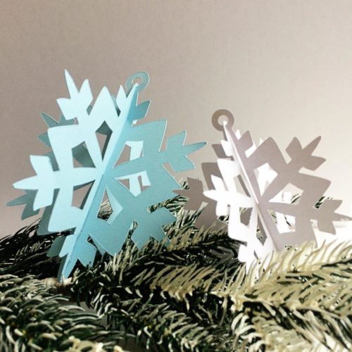 3d snowflake svg  Christmas ornament