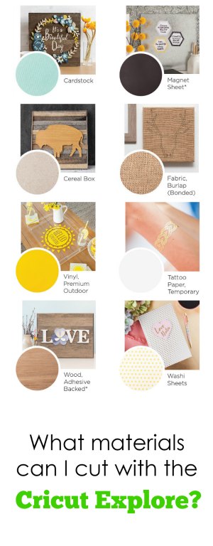 Cricut Explore Materials