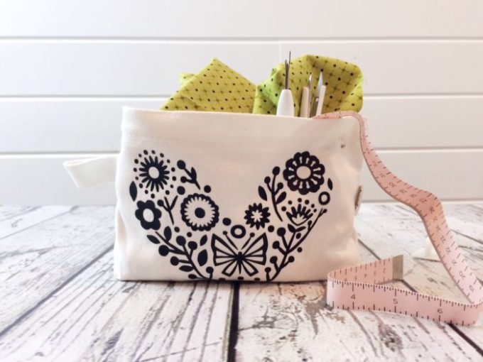 How to Organize a Purse (with Cricut Infusible Ink Cosmetic Bags!)