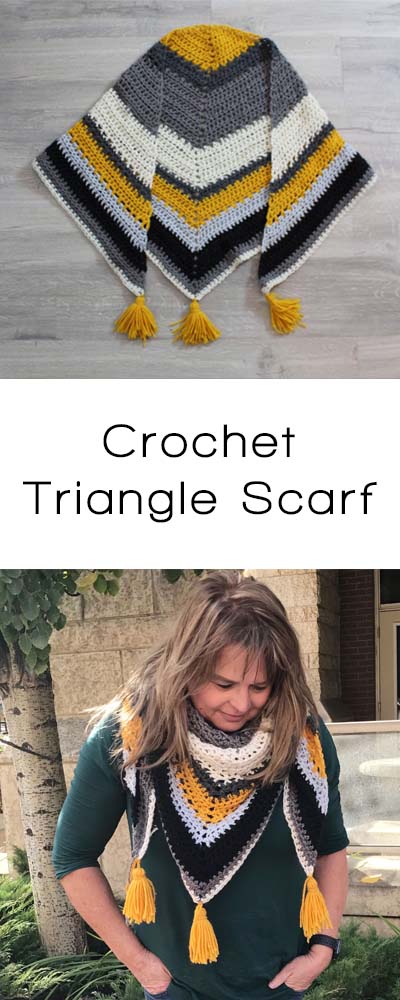 Oversized Crochet Triangle Scarf via @brookeberry