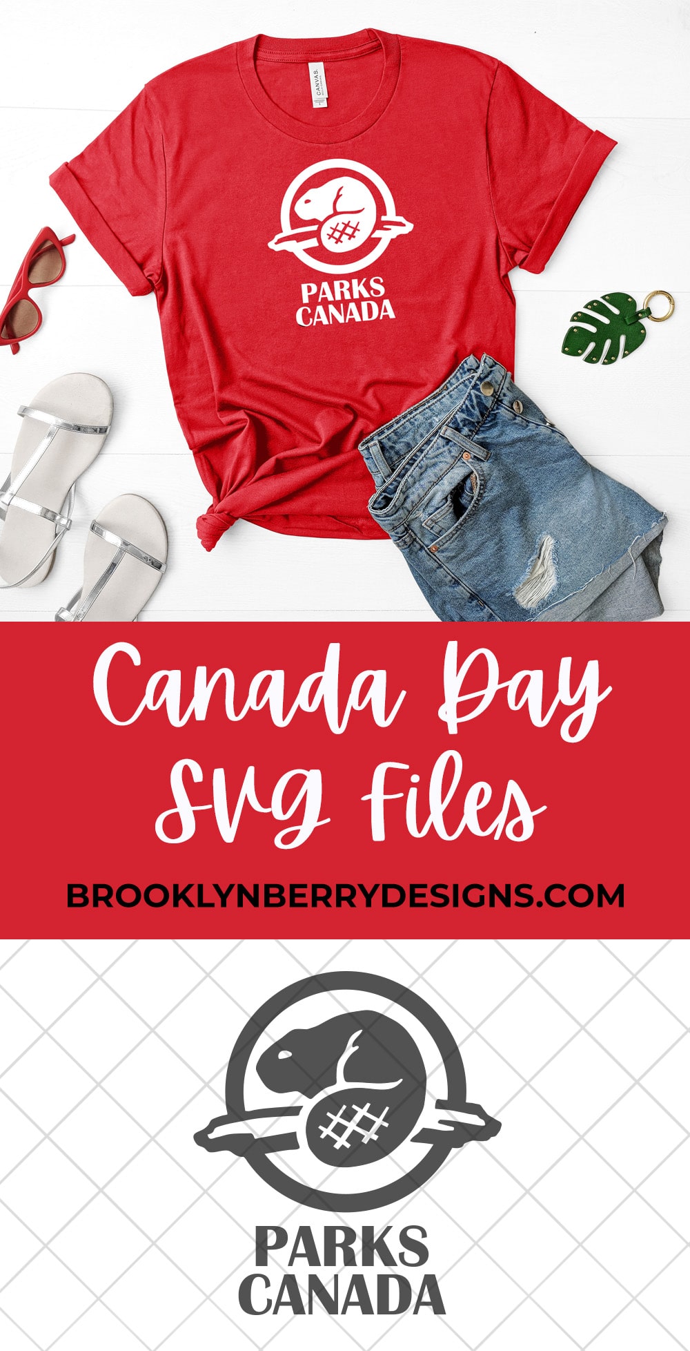 Make your own Parks Canada Shirt to celebrate Canada on Canada Day or feel patriotic any day! via @brookeberry