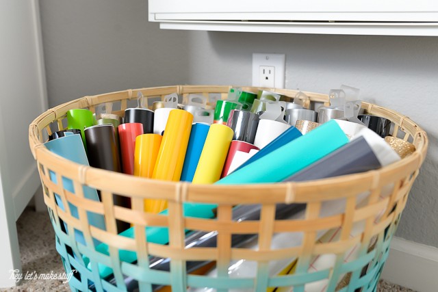 CREATIVE WAYS TO ORGANIZE CRICUT VINYL - KAinspired