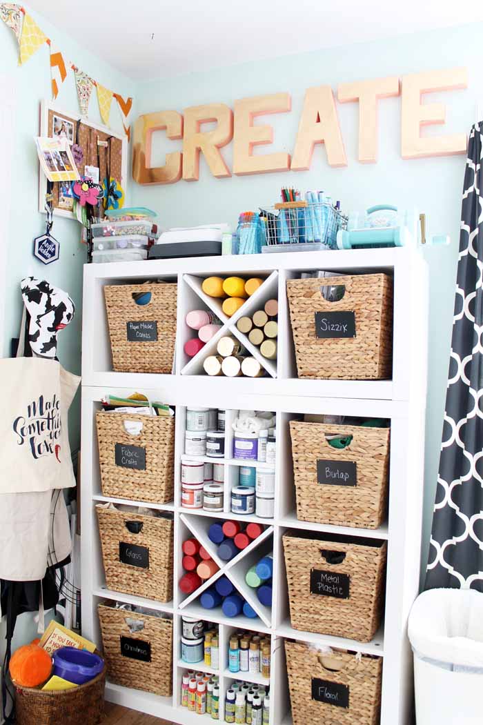 Craft Room Tour: Organizational Storage Ideas  Dream craft room, Craft  room organization, Diy craft room