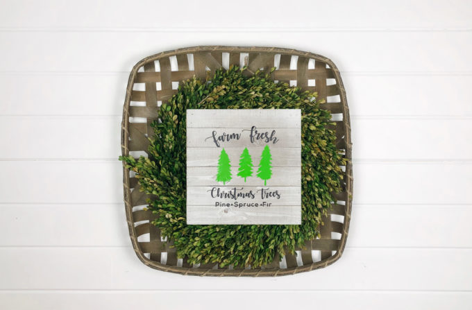 Farm Fresh Christmas Tree Sign