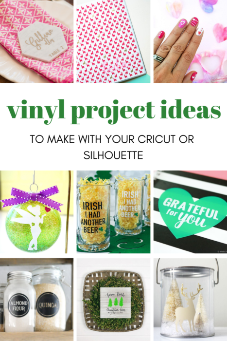 vinyl project ideas to make with your cricut machine.