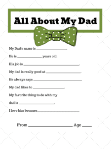 home made fathers day gift idea