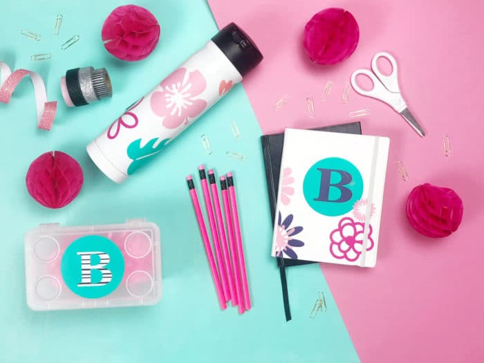 Back To School Cricut Projects to personalize your school supplies. Get school ready with cute gear for students, teachers or just for fun.