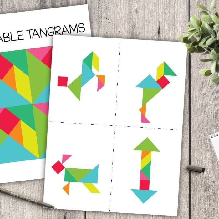 Printable Tangram Puzzle - Brooklyn Berry Designs