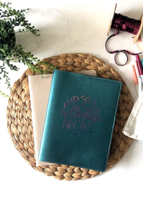 DIY Faux Leather Bound Nature Notebook Made with a Cricut Explore Air 2 ⋆  The Quiet Grove