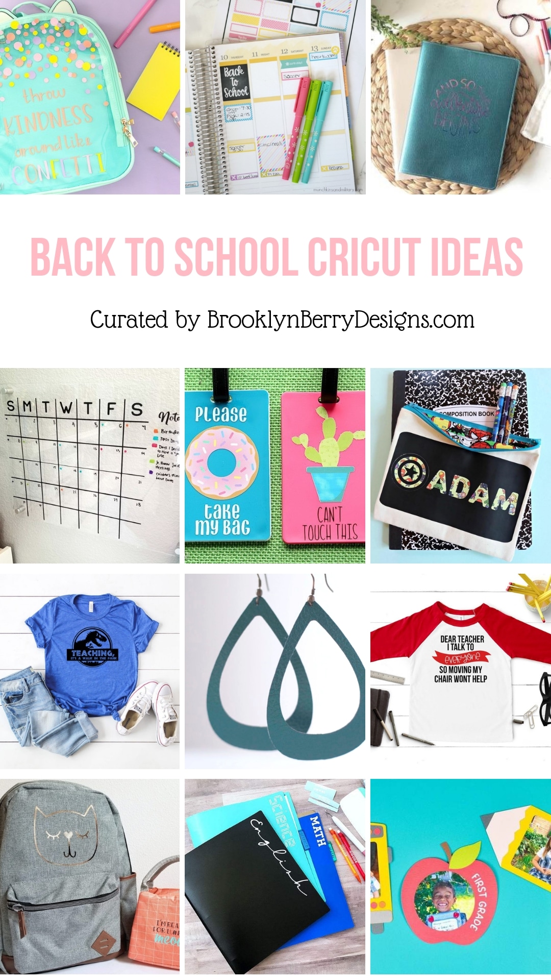 12+ Back To School Cricut Ideas via @brookeberry