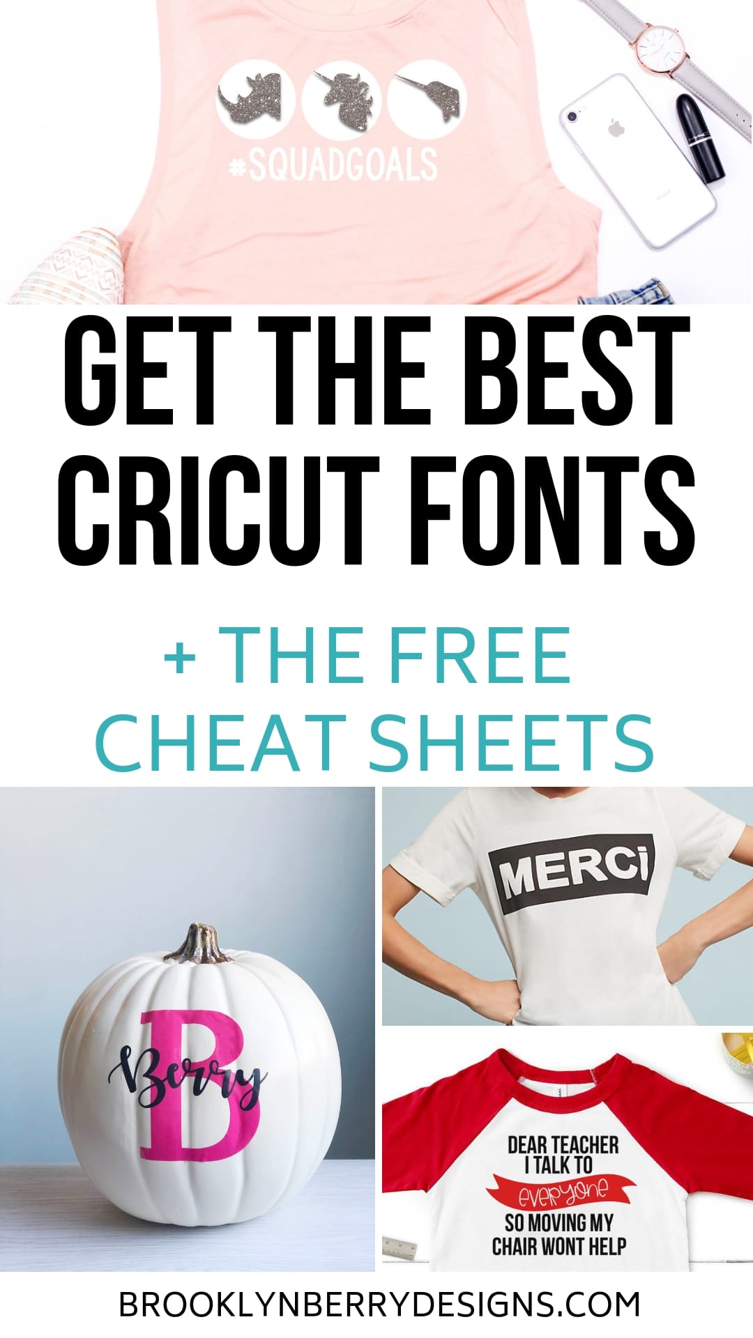 Get the best Cricut fonts and download the free printable cheat sheets. via @brookeberry