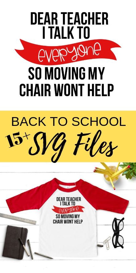 Get your family back to school ready with 16 free back to school svg files. Custom T-shirts or school gear, use these cut files to make it all. via @brookeberry