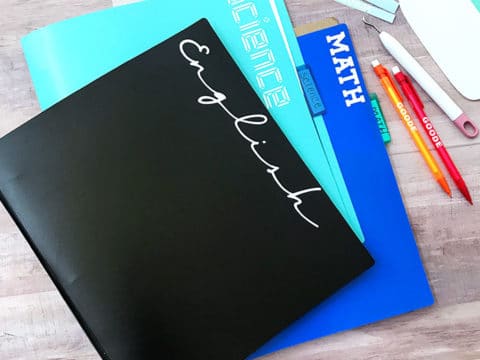 Image for Quickly Label School Supplies with Your Cricut