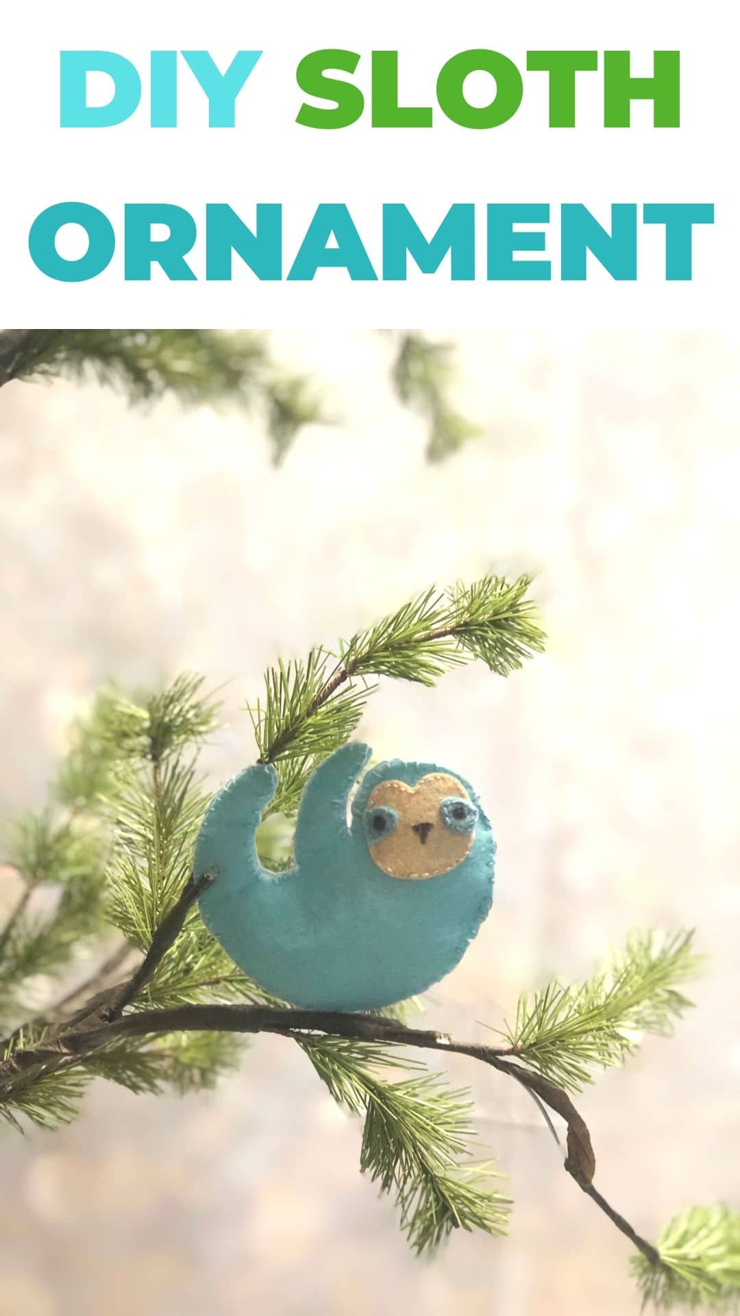 DIY Sloth Ornament via @brookeberry
