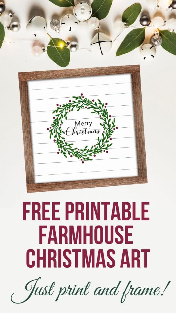 Free Printable Farmhouse Christmas Art - Brooklyn Berry Designs