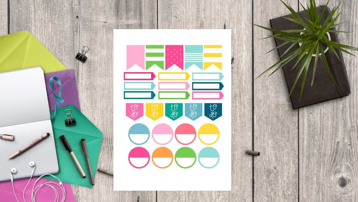 Free Printable Stickers (Printable Stickers for Your Planner, Party Favors,  Gifts and More)