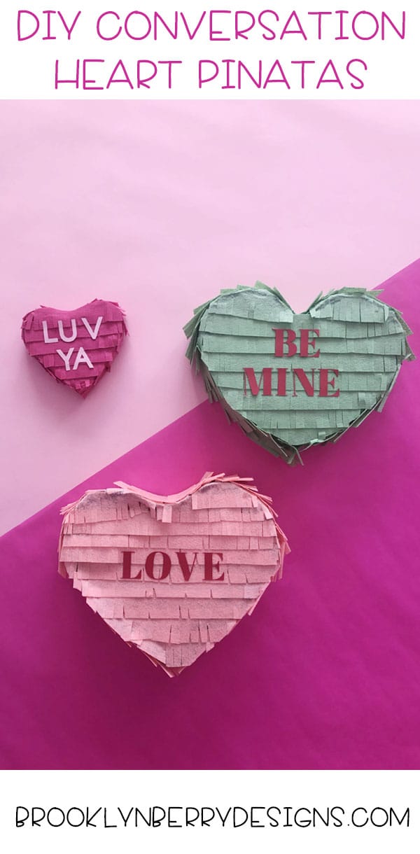 How to make your own Conversation Heart Pinata for valentines day