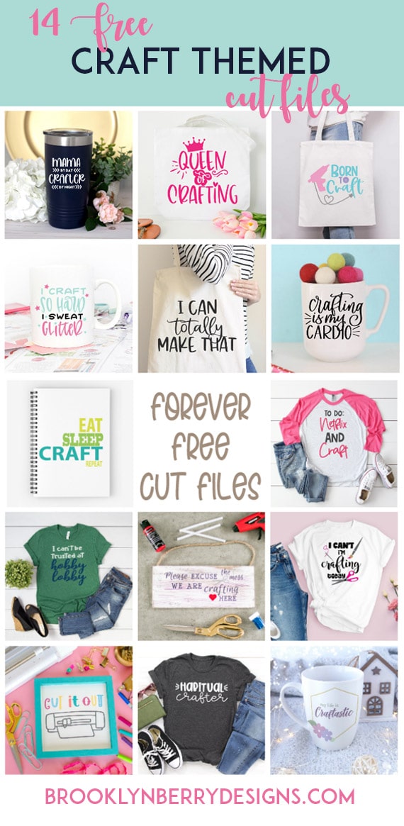 Free crafty svgs to get creative with using your silhouette or cricut cutting machine. via @brookeberry