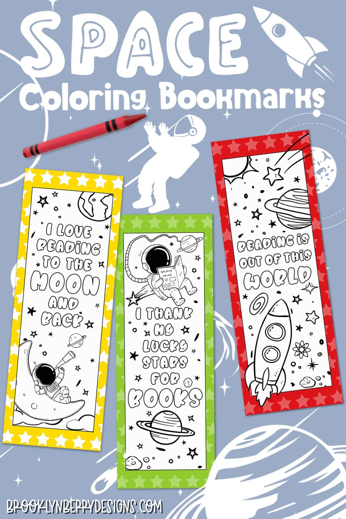 free printables} Read + Grow Coloring Bookmarks for Back-to-School