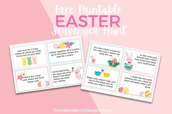 Free Printable Easter Scavenger Hunt - Brooklyn Berry Designs