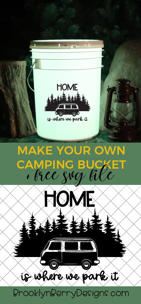 HOW TO MAKE A LIGHT UP CAMPING BUCKET WITH CRICUT 