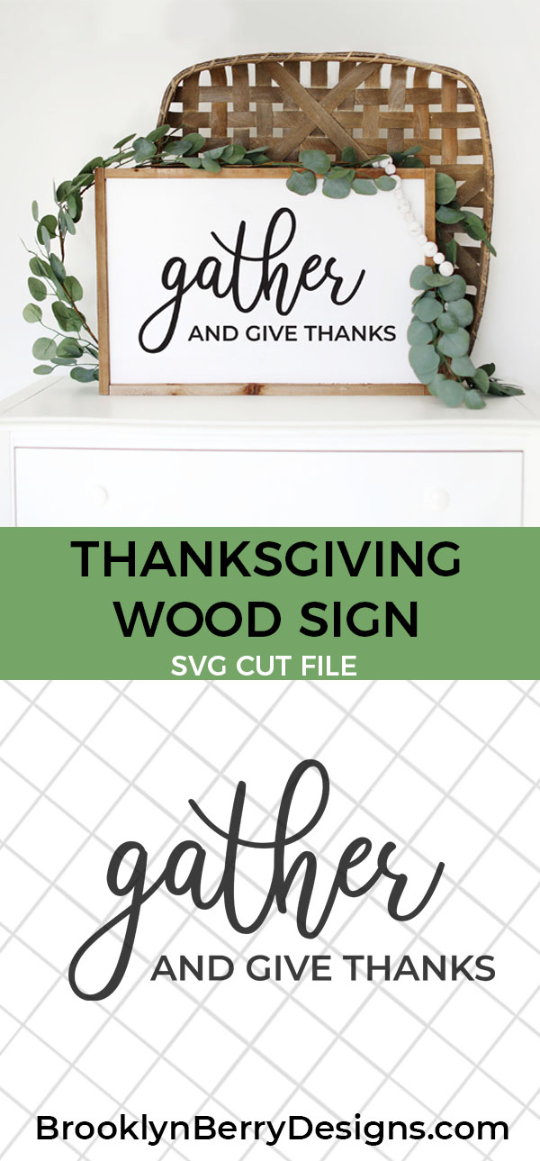 Free Thankful SVG Files - Gather and give thanks via @brookeberry