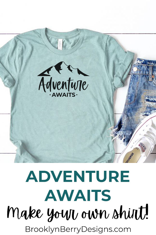 This Adventure Awaits SVG file is great for all your and adventure DIY projects - water bottles, tote bags, etc. via @brookeberry