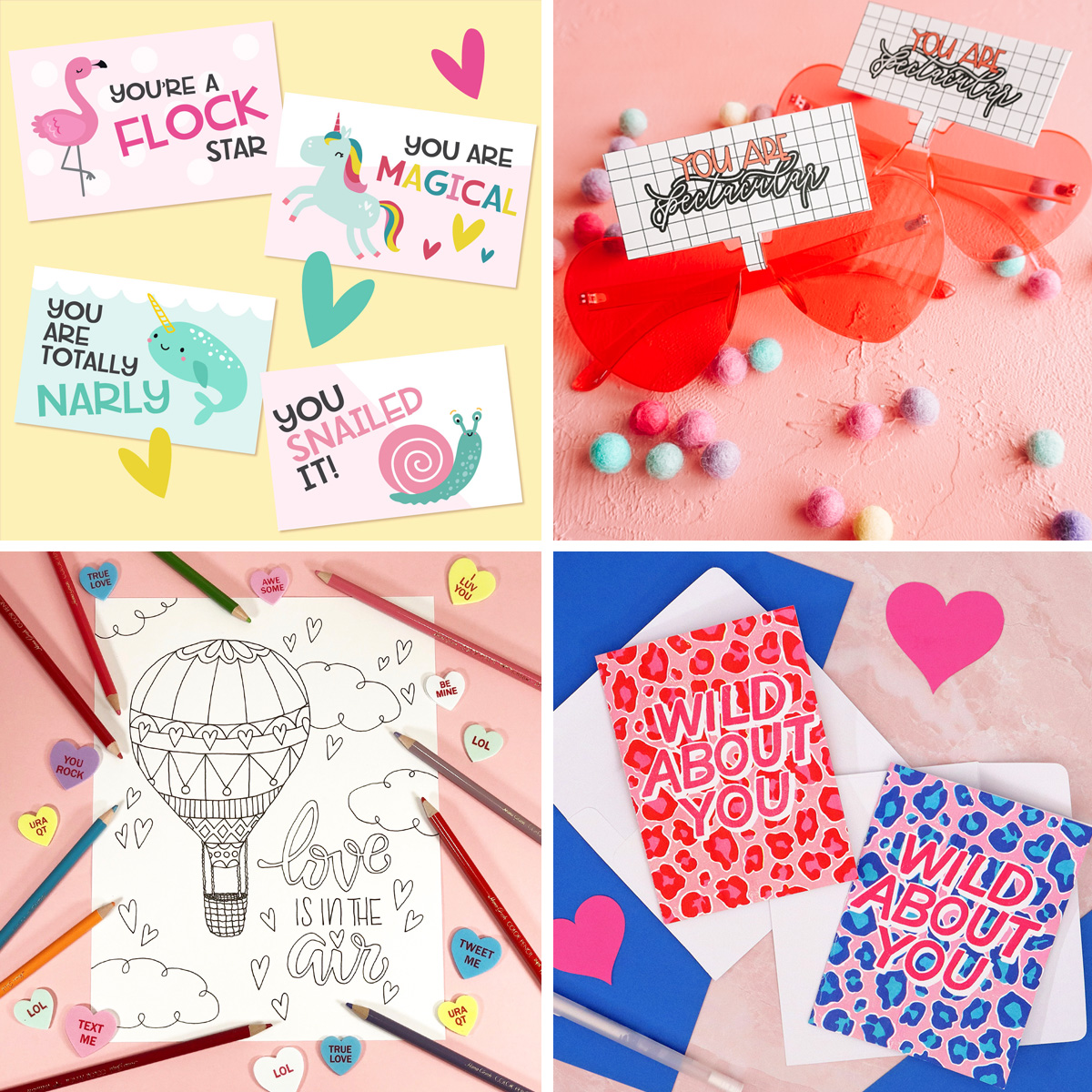 Free Printable Space Valentines - Brooklyn Berry Designs