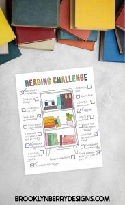 READING CHALLENGE - COLORING PAGE - Brooklyn Berry Designs