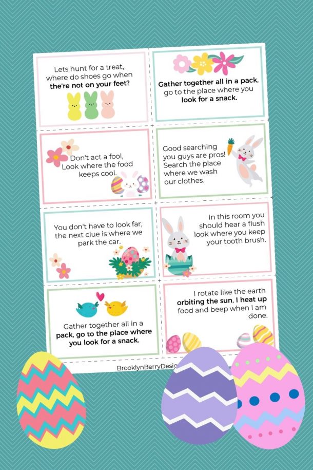 Free Printable Easter Scavenger Hunt - Brooklyn Berry Designs