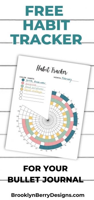 Free Printable Habit Tracker - Brooklyn Berry Designs