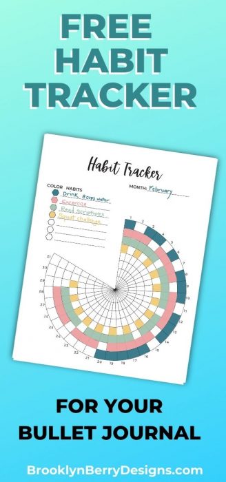 Free Printable Habit Tracker - Brooklyn Berry Designs