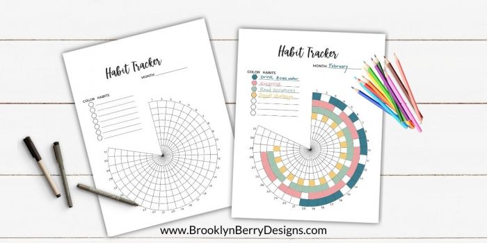 Free Printable Circle Habit Tracker Template - My Cup Runs Over