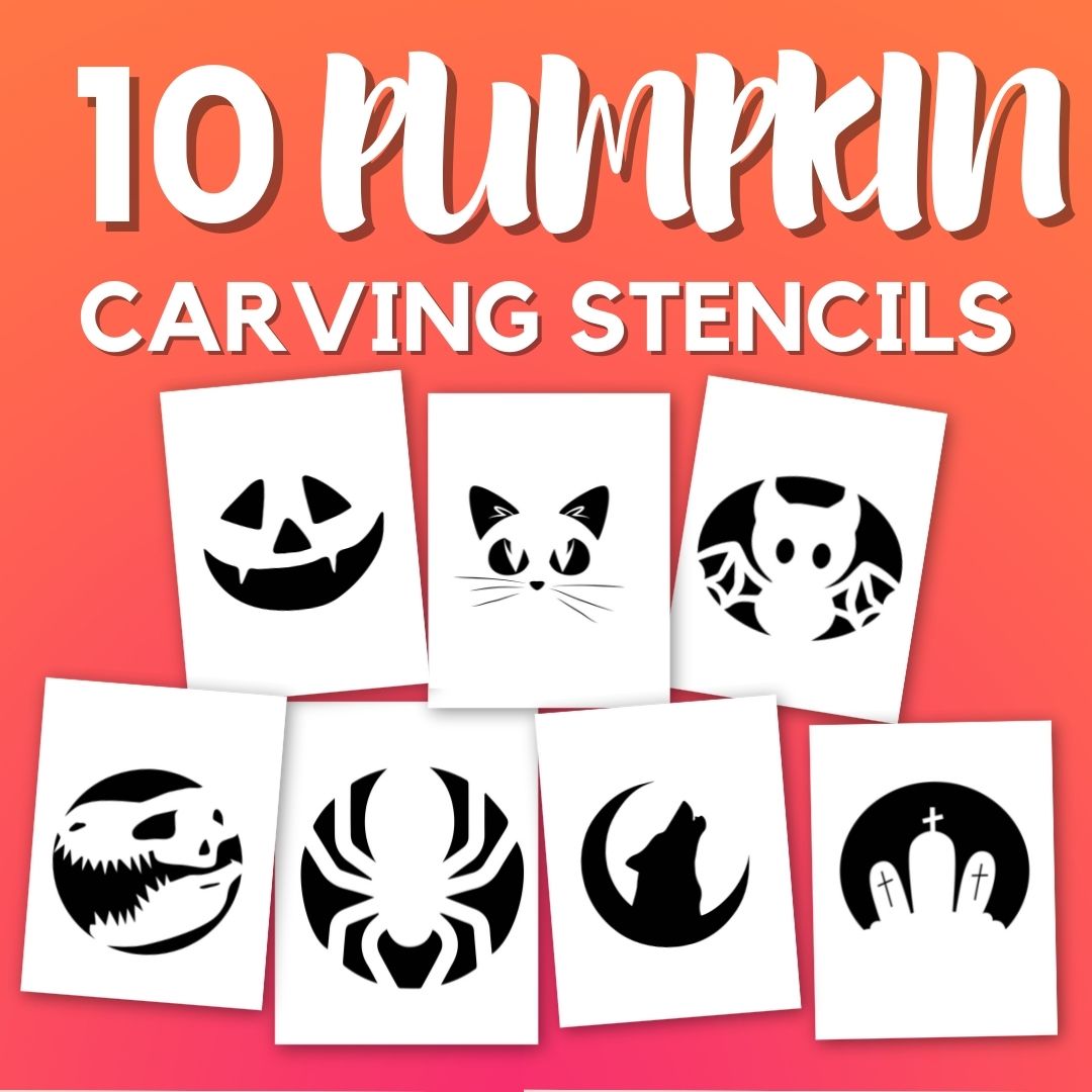 a collection of printable pumpkin carving stencils