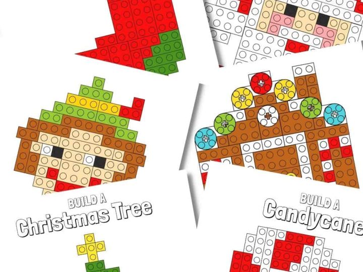 Image for Free Christmas Lego Pattern Printables