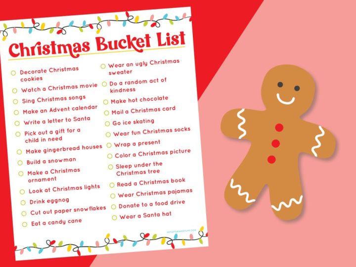 Image for Free Printable Christmas Bucket List with Christmas Activities