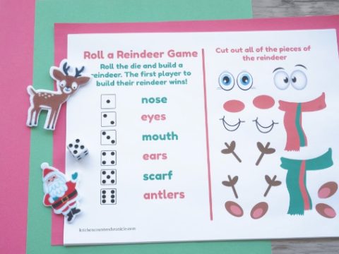 paper with roll a reindeer game